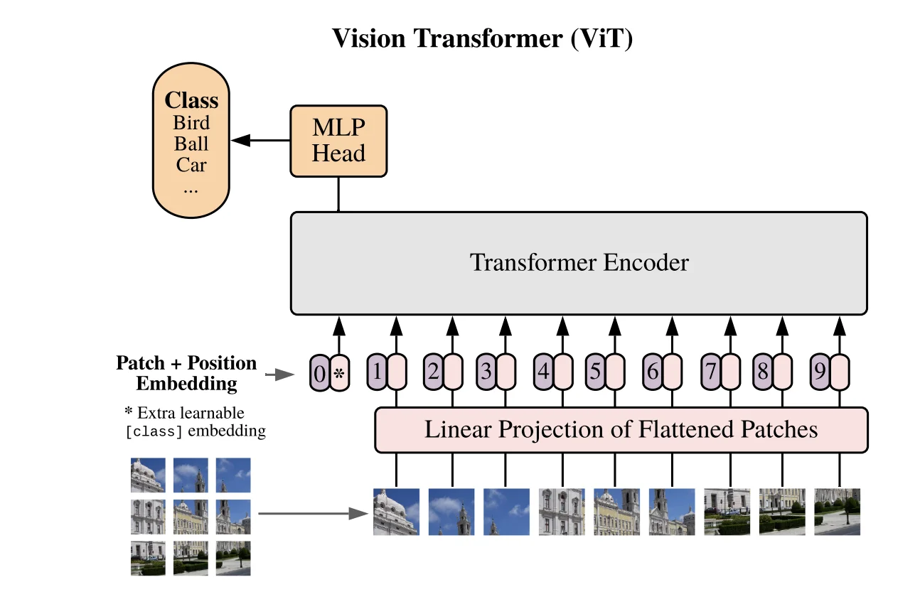 Vision Transformer architecture diagram